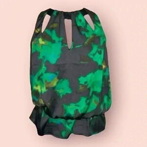 NWT Kenneth Cole High Neck Elastic Waist Blouse